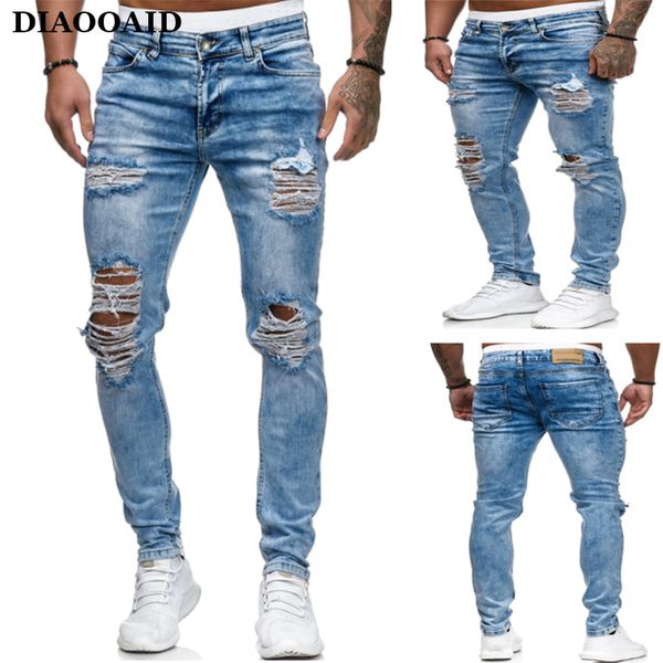 2020 new men jeans pants denim new designer hole paint feet male streetwear hiphop hole elastic skinny trousers, Blue
2020 new men jeans pants denim new designer hole paint feet male streetwear hiphop hole elastic skinny trousers, Blue