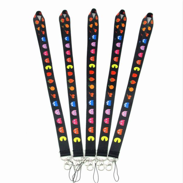 pac-man printed lanyard neck strap for id badge phone holders keychain cosplay prop cartoon accessories charms trinkets, Silver
pac-man printed lanyard neck strap for id badge phone holders keychain cosplay prop cartoon accessories charms trinkets, Silver