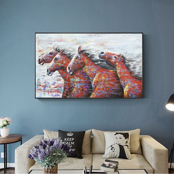 canvas painting wall posters and prints abstract four horses wall art pictures for living room decoration dining restaurant l home decor
canvas painting wall posters and prints abstract four horses wall art pictures for living room decoration dining restaurant l home decor