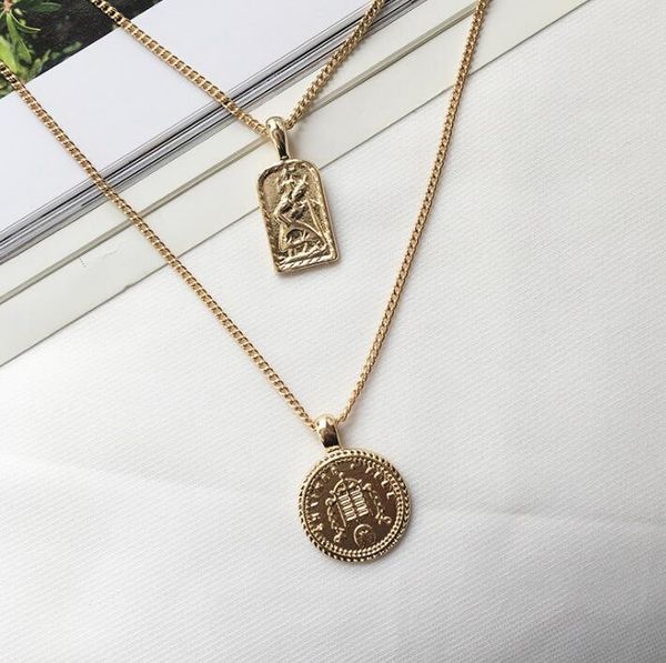 2020 punk gold round coin pendant long chain for women men simple portrait necklace hip hop necklace
2020 punk gold round coin pendant long chain for women men simple portrait necklace hip hop necklace