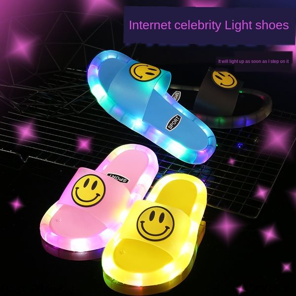 dop4c internet celebrity children' with children' shoes slippers light anti-slip smiling face shoes will light up once you step, Black;grey
dop4c internet celebrity children' with children' shoes slippers light anti-slip smiling face shoes will light up once you step, Black;grey