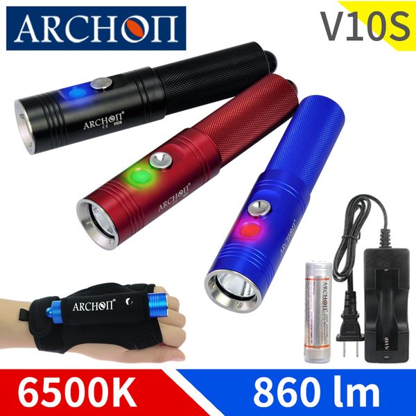 Archon V10s Led Diving Torch Cree Xm-l U2 Led Chip Max 860 Lm Dive Underwater Diving Dive Light