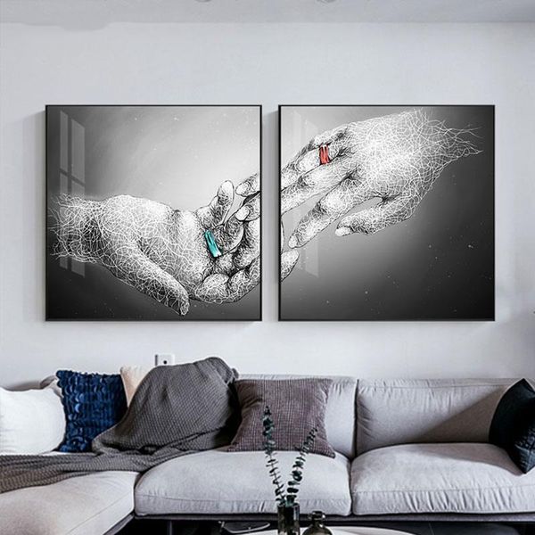 Abstract Minimalist Lover with Rings Canvas Painting Black and White Wall Art Picture for Living Room Home Decor (No Frame)
Abstract Minimalist Lover with Rings Canvas Painting Black and White Wall Art Picture for Living Room Home Decor (No Frame)