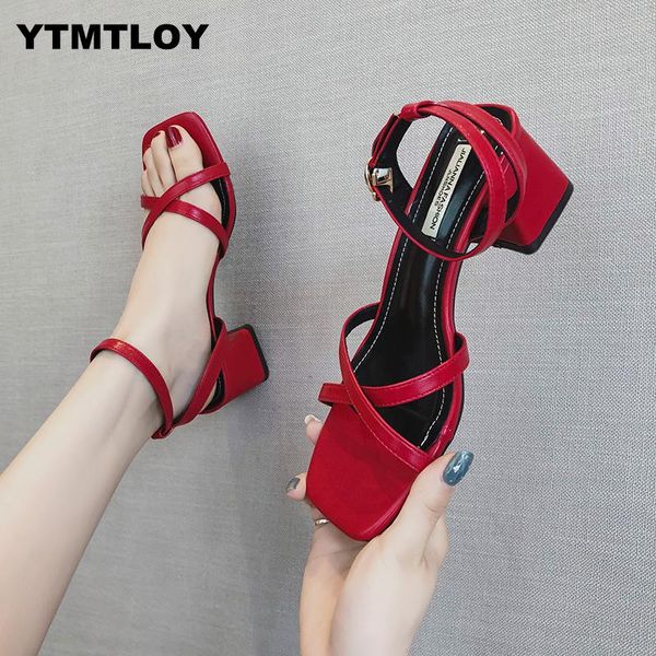 summer gladiator red yellow new high heels women's shoes with open toe suede word buckle women sandals rome 2020, Black
summer gladiator red yellow new high heels women's shoes with open toe suede word buckle women sandals rome 2020, Black