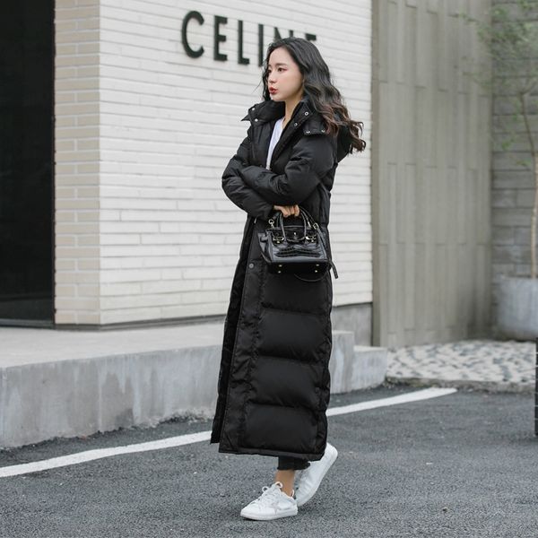 2020 new lengthened down jacketcoat down jacket jacket for women over the knee thickened extra-long large size coat, Black
2020 new lengthened down jacketcoat down jacket jacket for women over the knee thickened extra-long large size coat, Black