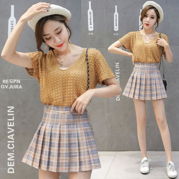 2020 spring and summer new korean style a-shaped ins plaid pleated spring and summer 2020 new skirt high waist skirt women'sskirt, Black
2020 spring and summer new korean style a-shaped ins plaid pleated spring and summer 2020 new skirt high waist skirt women'sskirt, Black