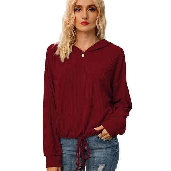 hoodie long sleeve solid color loose sweatshirt pit drawstring lacing up hoodies women causal fashion sport women sweetshirts, Black
hoodie long sleeve solid color loose sweatshirt pit drawstring lacing up hoodies women causal fashion sport women sweetshirts, Black