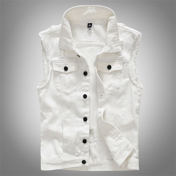 big size 5xl men white vest summer style men's denim vest slim men denim outerwear coats fashion hole sleeveless for, Black;white
big size 5xl men white vest summer style men's denim vest slim men denim outerwear coats fashion hole sleeveless for, Black;white