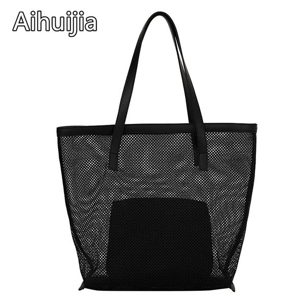 high capacity 2 piece set mesh net handbags women casual travel shopping bag 2020 fashion ladies beach bag women shoulder bags
high capacity 2 piece set mesh net handbags women casual travel shopping bag 2020 fashion ladies beach bag women shoulder bags