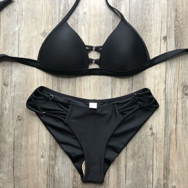 swimwear for women summer beachwear bikini 2020 new hollow out nylon swimsuit backless bathing suit push up black bikini set, White;black
swimwear for women summer beachwear bikini 2020 new hollow out nylon swimsuit backless bathing suit push up black bikini set, White;black