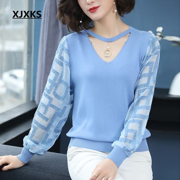 xjxks spring autumn sweater women 2020 knitted thin jumper female ladies fashion women sweaters and pullovers, White;black
xjxks spring autumn sweater women 2020 knitted thin jumper female ladies fashion women sweaters and pullovers, White;black