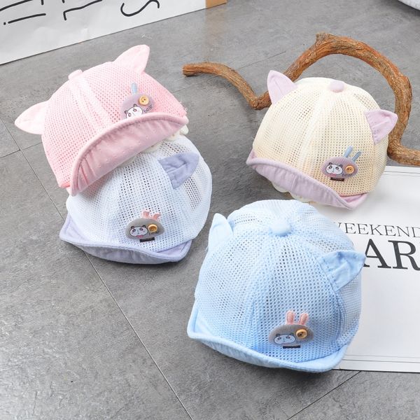 g1038 candy hat panda buckle full net baby net cap duck tongue soft edge cap baby hat candy color, Yellow
g1038 candy hat panda buckle full net baby net cap duck tongue soft edge cap baby hat candy color, Yellow
