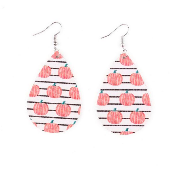 тыквенные patterns кожа хэллоуин серьги для женщин punk стиль teardrop черепа печати vegan кожаный водослива хэллоуин серьги ювелирные издел, Silver 
тыквенные patterns кожа хэллоуин серьги для женщин punk стиль teardrop черепа печати vegan кожаный водослива хэллоуин серьги ювелирные издел, Silver