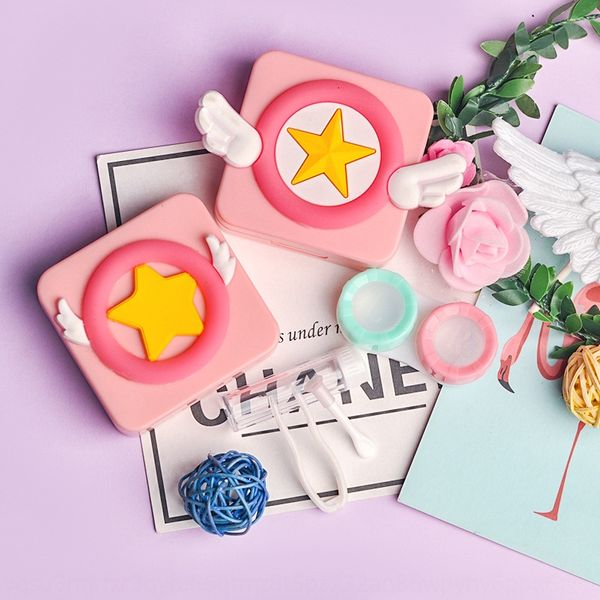 magic glasses card girl sakura series wings invisible glasses contact box contact storage box, Blue
magic glasses card girl sakura series wings invisible glasses contact box contact storage box, Blue