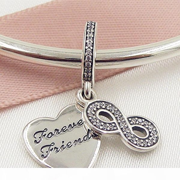 2016 autumn 925 sterling silver forever friends dangle charm bead with clear cz fits european pandora style jewelry bracelets & necklace, Black
2016 autumn 925 sterling silver forever friends dangle charm bead with clear cz fits european pandora style jewelry bracelets & necklace, Black