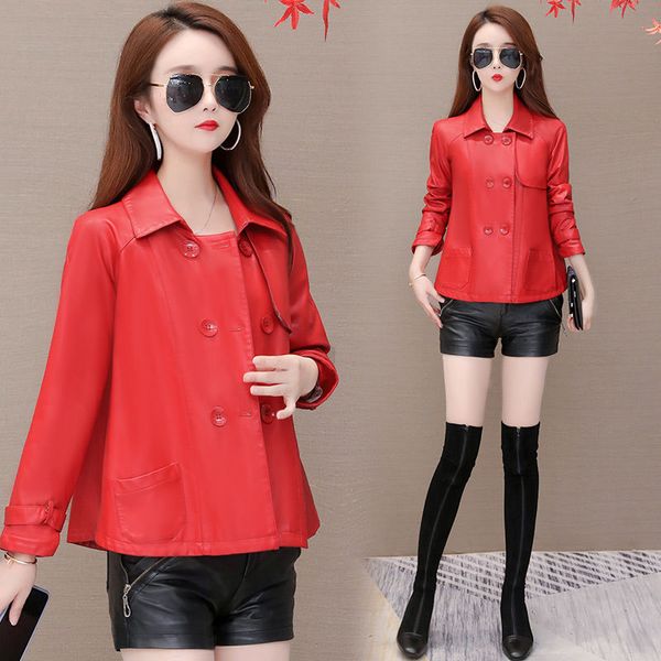 2020 spring autumn women vintage motorcycle pu leather plus size 4xl jackets female chic harajuku all-match outwear coats a121, Black
2020 spring autumn women vintage motorcycle pu leather plus size 4xl jackets female chic harajuku all-match outwear coats a121, Black