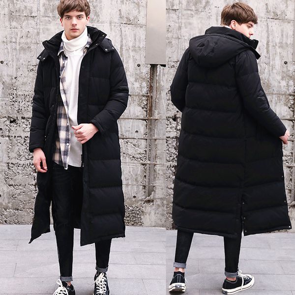 winter men's down jacket thick warm men 90% duck down coat streetwear long overcoat brand parka clothes hiver 190312, Black
winter men's down jacket thick warm men 90% duck down coat streetwear long overcoat brand parka clothes hiver 190312, Black