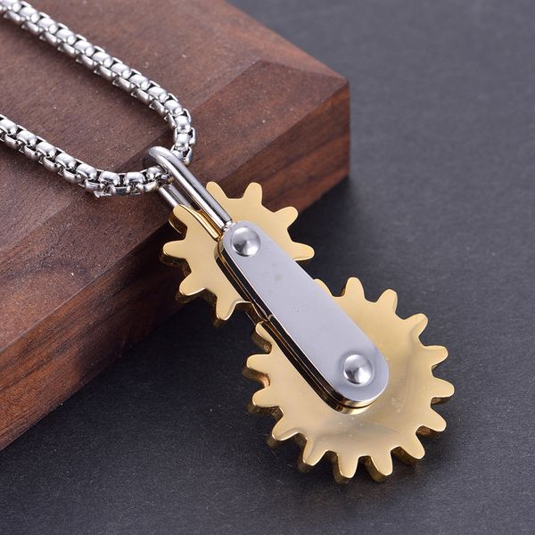 fashion pendants jewelry stainless steel gear design rotatable men pendants&necklaces cool, Silver
fashion pendants jewelry stainless steel gear design rotatable men pendants&necklaces cool, Silver