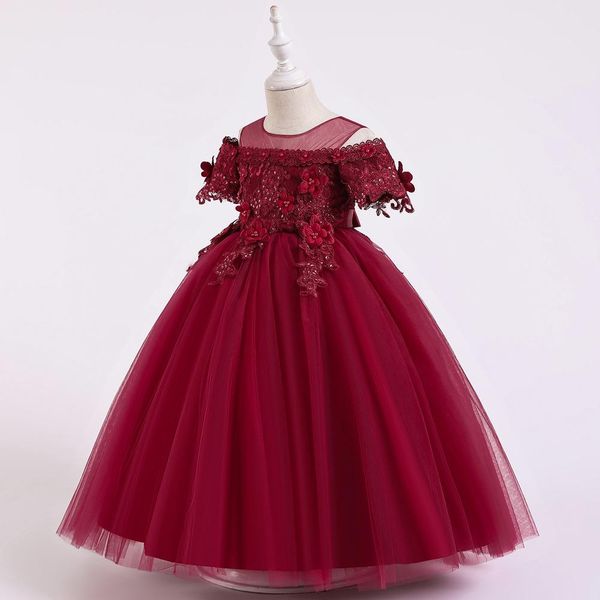 white pink button girl dresses halloween evening ball gown kids flowers flowers holy communion dresses vestidos for girls, Red;yellow
white pink button girl dresses halloween evening ball gown kids flowers flowers holy communion dresses vestidos for girls, Red;yellow