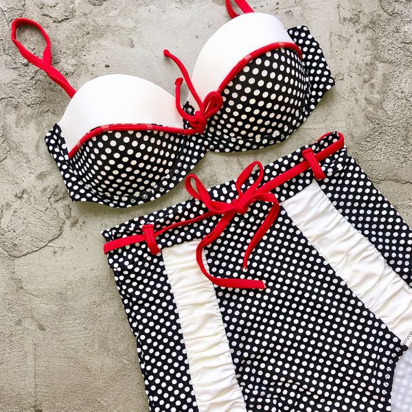 vintage plaid bikini set plus size swimwear push up bathing suit high waisted swimsuit for women beach wear, White;black
vintage plaid bikini set plus size swimwear push up bathing suit high waisted swimsuit for women beach wear, White;black