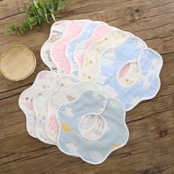 maternal and infant children's bib baby supplies cotton saliva towel cotton gauze new petal u-shaped saliva towel
maternal and infant children's bib baby supplies cotton saliva towel cotton gauze new petal u-shaped saliva towel