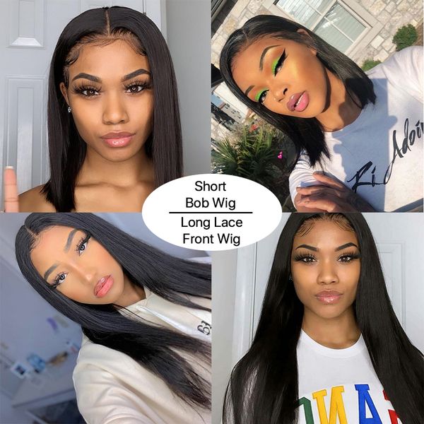 2020 straight natural wig transparent lace front human hair wigs 26 inch pre plucked bleach knots 13x6 brazilian glueless lace wigs, Black
2020 straight natural wig transparent lace front human hair wigs 26 inch pre plucked bleach knots 13x6 brazilian glueless lace wigs, Black