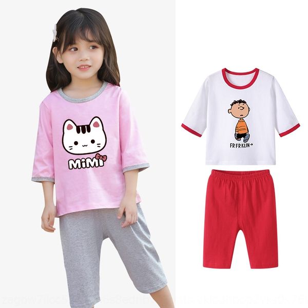 yrnqt boys and girls air-conditioned children's cotton short-sleeved suit clothes air conditioning home clothing summer t-shirt capri p
yrnqt boys and girls air-conditioned children's cotton short-sleeved suit clothes air conditioning home clothing summer t-shirt capri p