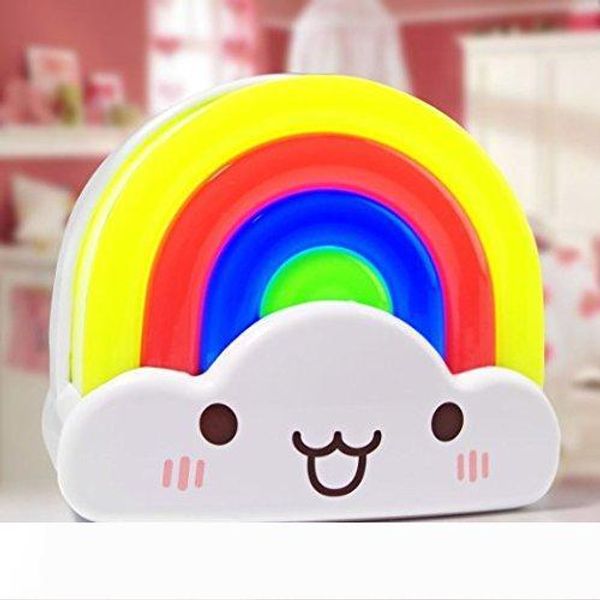 led baby kids night , rainbow toddler nightlight with voice light sensor - plug in wall light lamp
led baby kids night , rainbow toddler nightlight with voice light sensor - plug in wall light lamp