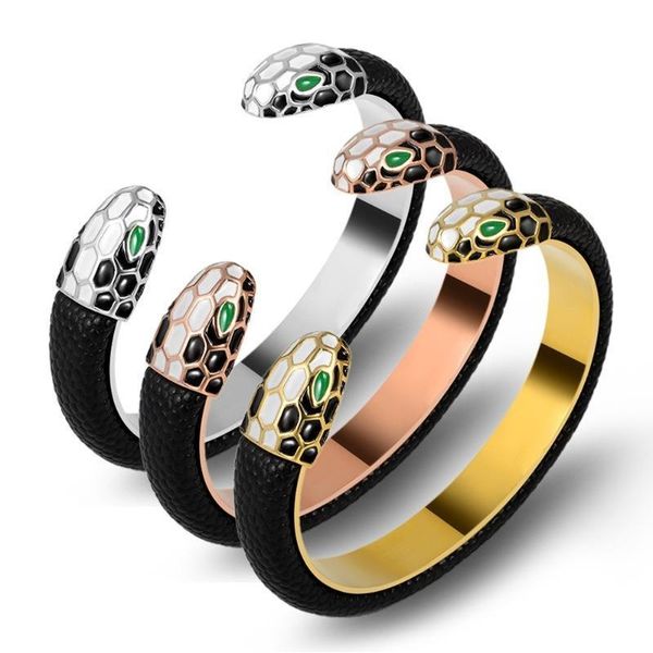 bangles for women stainless steel jewelry snake head bracelet open snake head tricolor women halloween jewelry, Black
bangles for women stainless steel jewelry snake head bracelet open snake head tricolor women halloween jewelry, Black