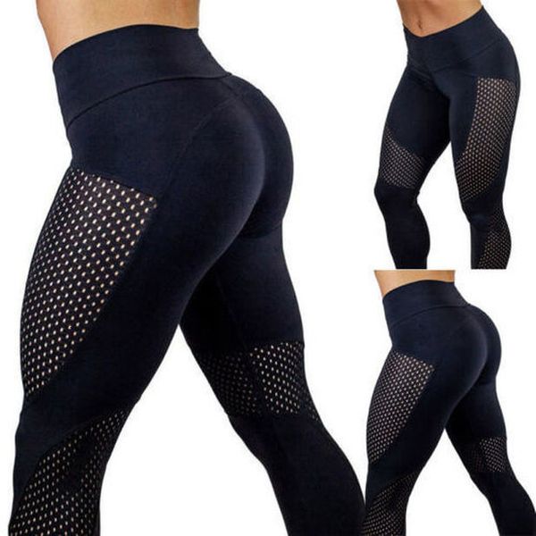 women polyester sports pants high waist fitness leggings running broadcloth gym stretch trousers, Black
women polyester sports pants high waist fitness leggings running broadcloth gym stretch trousers, Black