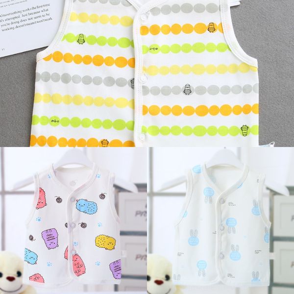 spring summer autumn pure cotton baby boys and girls waistcoat vest cartoon thin newborn vest single layer baby cardigan, Camo