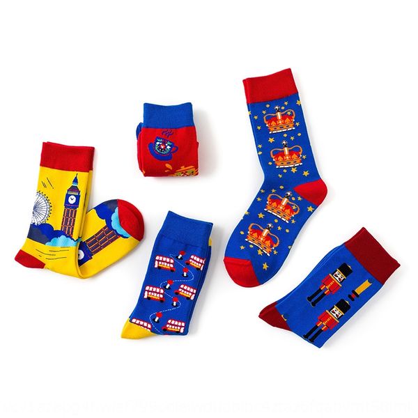 new british style couple and soldier bell tower creative personality mid-calf men and women couple socks skate socks, Black
new british style couple and soldier bell tower creative personality mid-calf men and women couple socks skate socks, Black