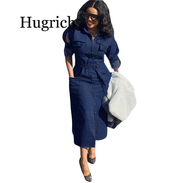 2020 plus size xxl women retro jeans dress buttons full sleeve turn-down neck elegant bodycon midi casual denim dresses vestidos, Black;gray
2020 plus size xxl women retro jeans dress buttons full sleeve turn-down neck elegant bodycon midi casual denim dresses vestidos, Black;gray