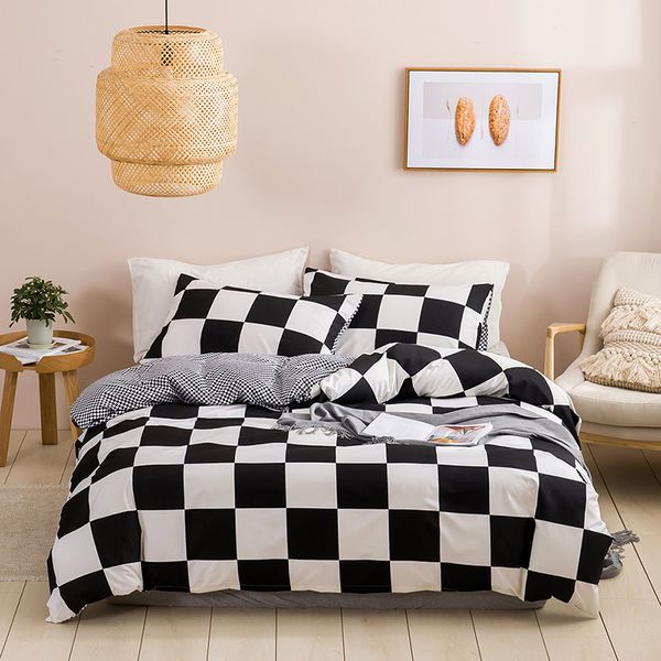 reactive printing stripe bedding set geometry plaid duvet cover pillowcase bedclothes twin full kids home bed set
reactive printing stripe bedding set geometry plaid duvet cover pillowcase bedclothes twin full kids home bed set