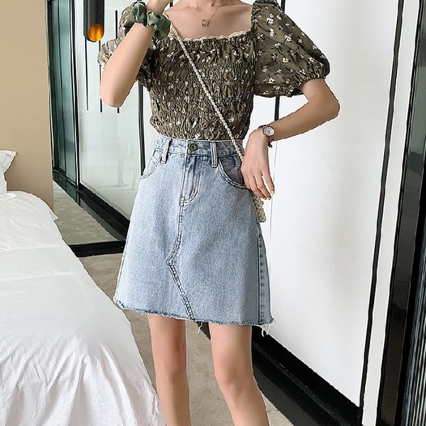 high waist denim women's summer denim mini 2020 new ins a- line hip-covered miniskirt irregular skirt, Black
high waist denim women's summer denim mini 2020 new ins a- line hip-covered miniskirt irregular skirt, Black
