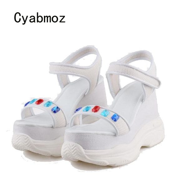 cyabmoz summer height increasing shoes woman sneakers rhinestones platform women high heels pumps fashion new party ladies shoes, Black
cyabmoz summer height increasing shoes woman sneakers rhinestones platform women high heels pumps fashion new party ladies shoes, Black