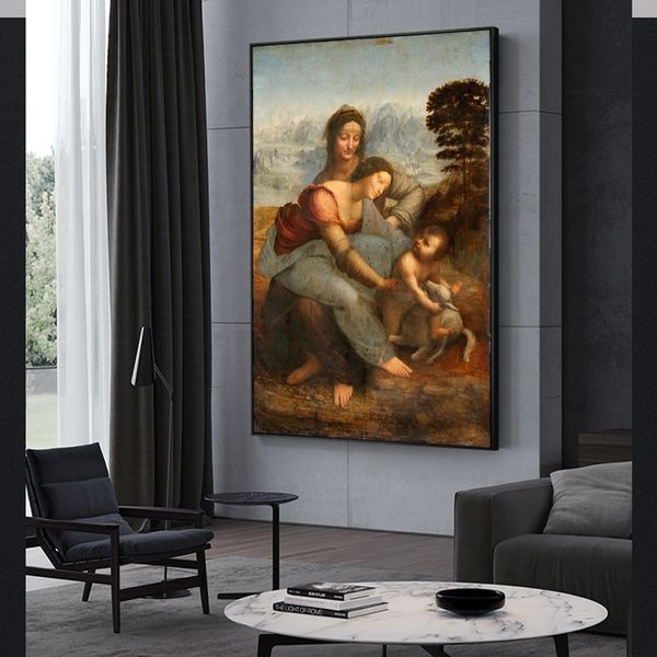 the virgin and child with saint anne classical oil painting by leonardo da vinci art reproductions poster prints wall art picture home decor
the virgin and child with saint anne classical oil painting by leonardo da vinci art reproductions poster prints wall art picture home decor