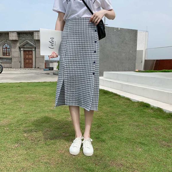 vintage elegant midi skirts women summer autumn 2020 plaid korean skirt fashion office ladies chic button split skirt, Black
vintage elegant midi skirts women summer autumn 2020 plaid korean skirt fashion office ladies chic button split skirt, Black