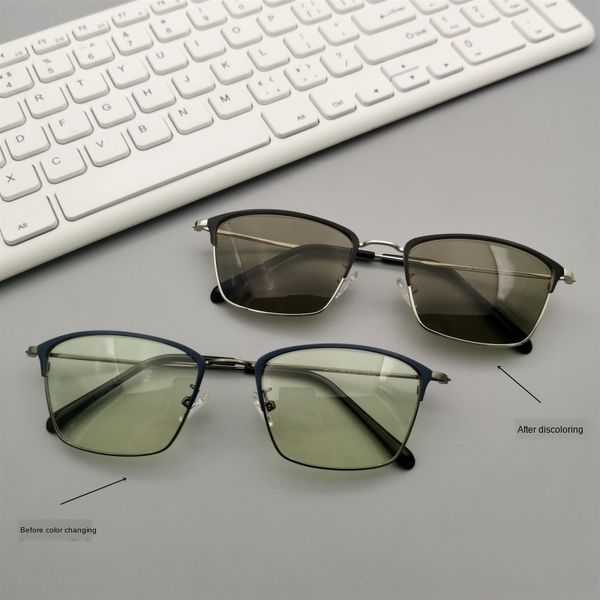 korean men's myopia half- frame intelligent anti-blue color-changing plain glasses myopia glasses frame men's fashion, Silver
korean men's myopia half- frame intelligent anti-blue color-changing plain glasses myopia glasses frame men's fashion, Silver