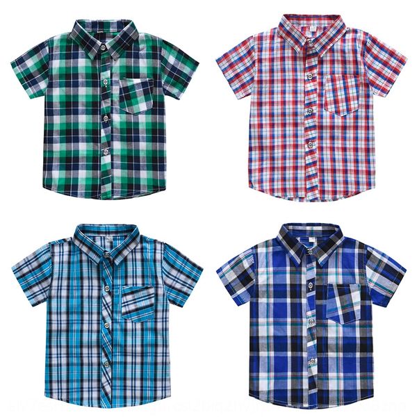 men's short-sleeved plaid doll shirt summer new children's baby men's shirt thin 2-8 years old, White;black
men's short-sleeved plaid doll shirt summer new children's baby men's shirt thin 2-8 years old, White;black