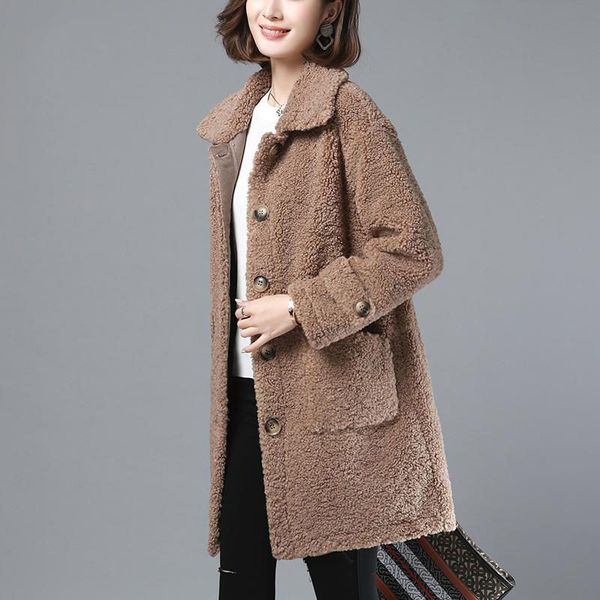 woman lapel faux fur coats pockets long sleeve fluffy fake fur jackets ladies winter thick warm teddy coat female overcoat t71, Black
woman lapel faux fur coats pockets long sleeve fluffy fake fur jackets ladies winter thick warm teddy coat female overcoat t71, Black