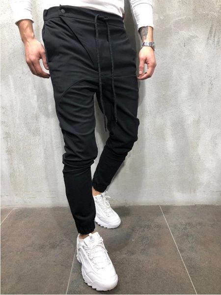 2020 new men's solid color pants korean spring and autumn new style men's casual pants, Black
2020 new men's solid color pants korean spring and autumn new style men's casual pants, Black