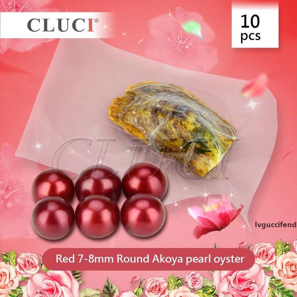 cluci 10pcs 7-8mm red oysters party, pearls beads for jewelry making t200507 
cluci 10pcs 7-8mm red oysters party, pearls beads for jewelry making t200507