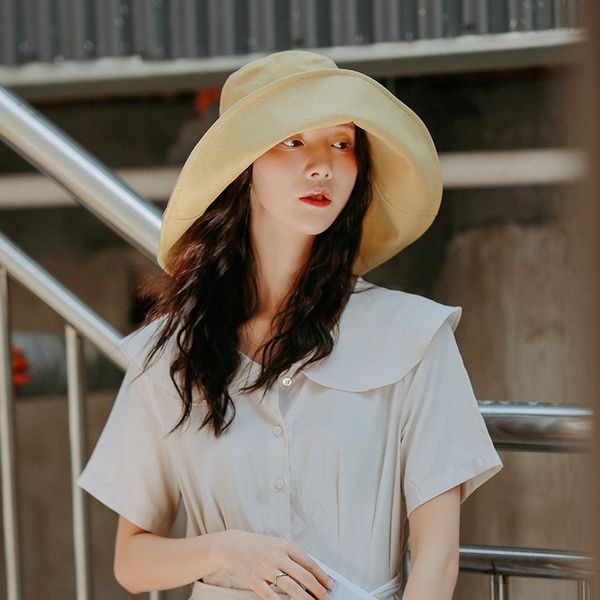 9sfxl super bucket bucket brim cap fisherman cap large eaves summer fisherman female summer travel sun hat sun-proof artistic versatile hat, Blue;gray
9sfxl super bucket bucket brim cap fisherman cap large eaves summer fisherman female summer travel sun hat sun-proof artistic versatile hat, Blue;gray