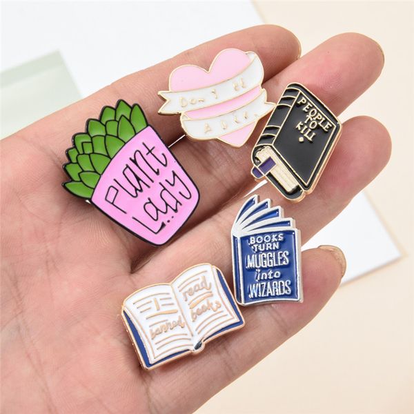cartoon books potted plants metal enamel brooch for women men cute book heart brooches badges pin fashion jewelry, Gray
cartoon books potted plants metal enamel brooch for women men cute book heart brooches badges pin fashion jewelry, Gray