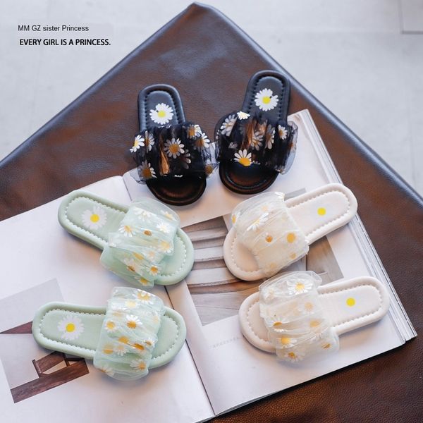 2020 new girls children's shoes children's shoes daisy mesh sandals korean all-match soft bottom slippers, Black;red
2020 new girls children's shoes children's shoes daisy mesh sandals korean all-match soft bottom slippers, Black;red