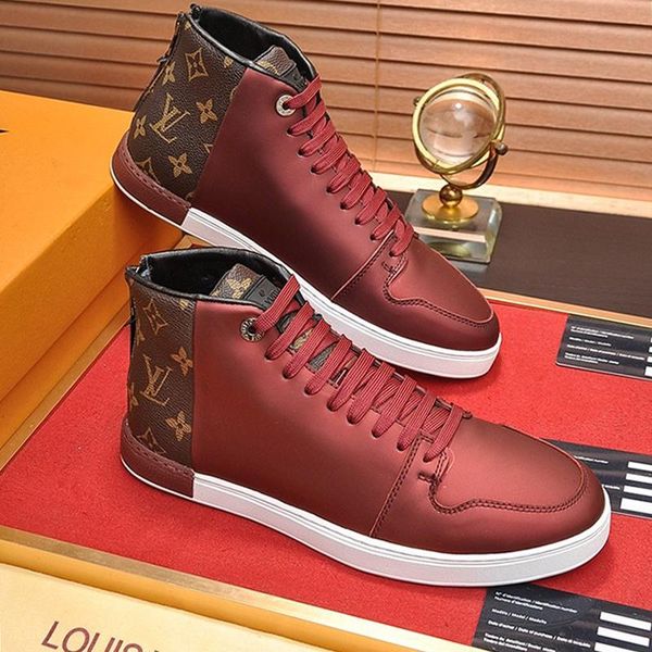 fashion mens shoes comfortable high casual shoes autumn and winter vintage footwears lace -up sports breathable men boots, Black
fashion mens shoes comfortable high casual shoes autumn and winter vintage footwears lace -up sports breathable men boots, Black