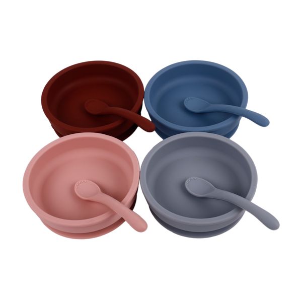 food grade silicone anti slip suction baby bowl and spoon for kids baby children
food grade silicone anti slip suction baby bowl and spoon for kids baby children