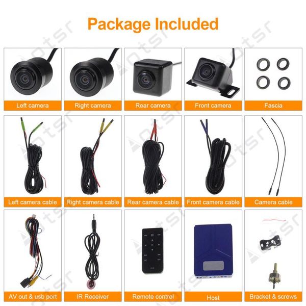aotsr the car bird view system cameras 4 camera reverse camera front side cameras and reverse back car dvr
aotsr the car bird view system cameras 4 camera reverse camera front side cameras and reverse back car dvr