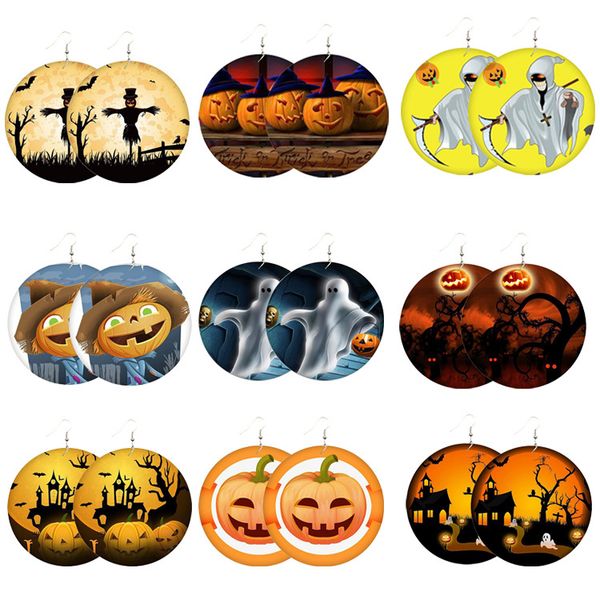 creative halloween styles round wooden earrings designer jewelry pumpkin castle bat ghost ear hook earring dangle pendant eardrop for women, Silver
creative halloween styles round wooden earrings designer jewelry pumpkin castle bat ghost ear hook earring dangle pendant eardrop for women, Silver
